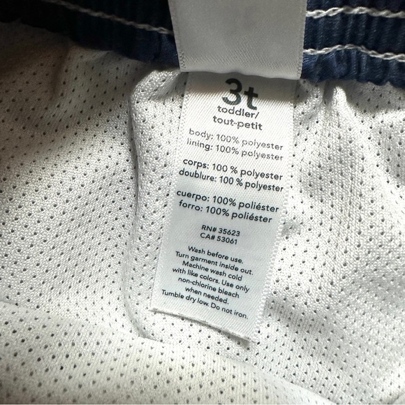 ⭐️ 5 for $25 Carter’s Kids Striped Swim Shorts - Red White and Blue Size 3 T - Picture 5 of 5